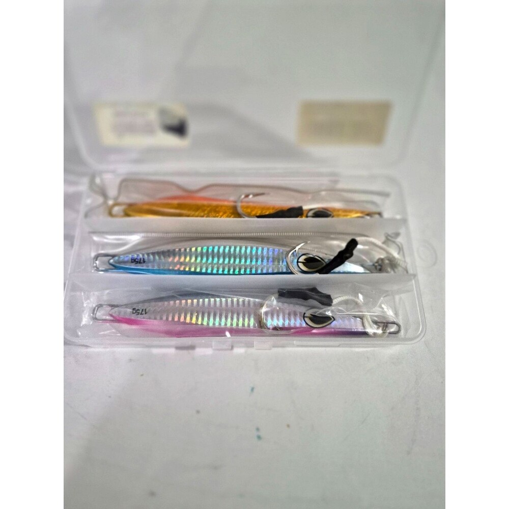 Amodenpeak Flat Fall jigs #SFJ175 Mimmics Wounded Bate Fish 3pc Tuna Amberjack